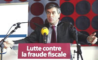 Jérôme Cahuzac lors d'une conférence de presse sur la lutte contre la fraude fiscale, le 20 novembre 2012 à Paris