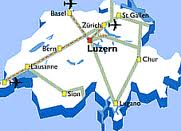 Lucerne est située sur une position stratégique au cœur de la Suisse
