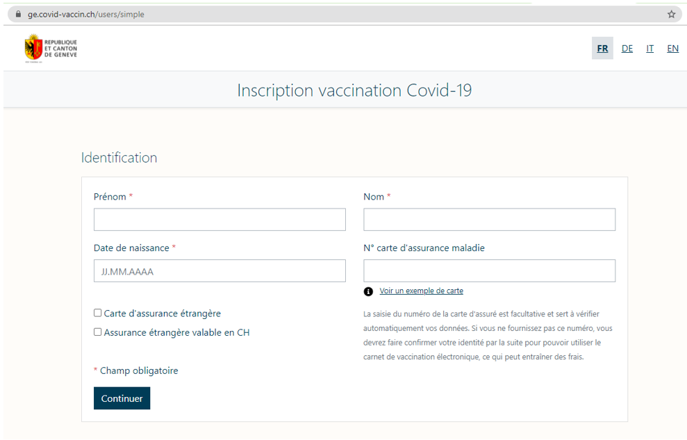 Les critères d’accès à la vaccination Covid en Suisse
